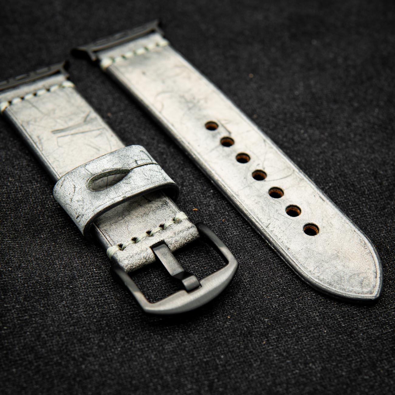 Vintage Leather Strap – Light Blue