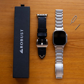 Titanium Band T01 + Diver Leather Strap BUNDLE