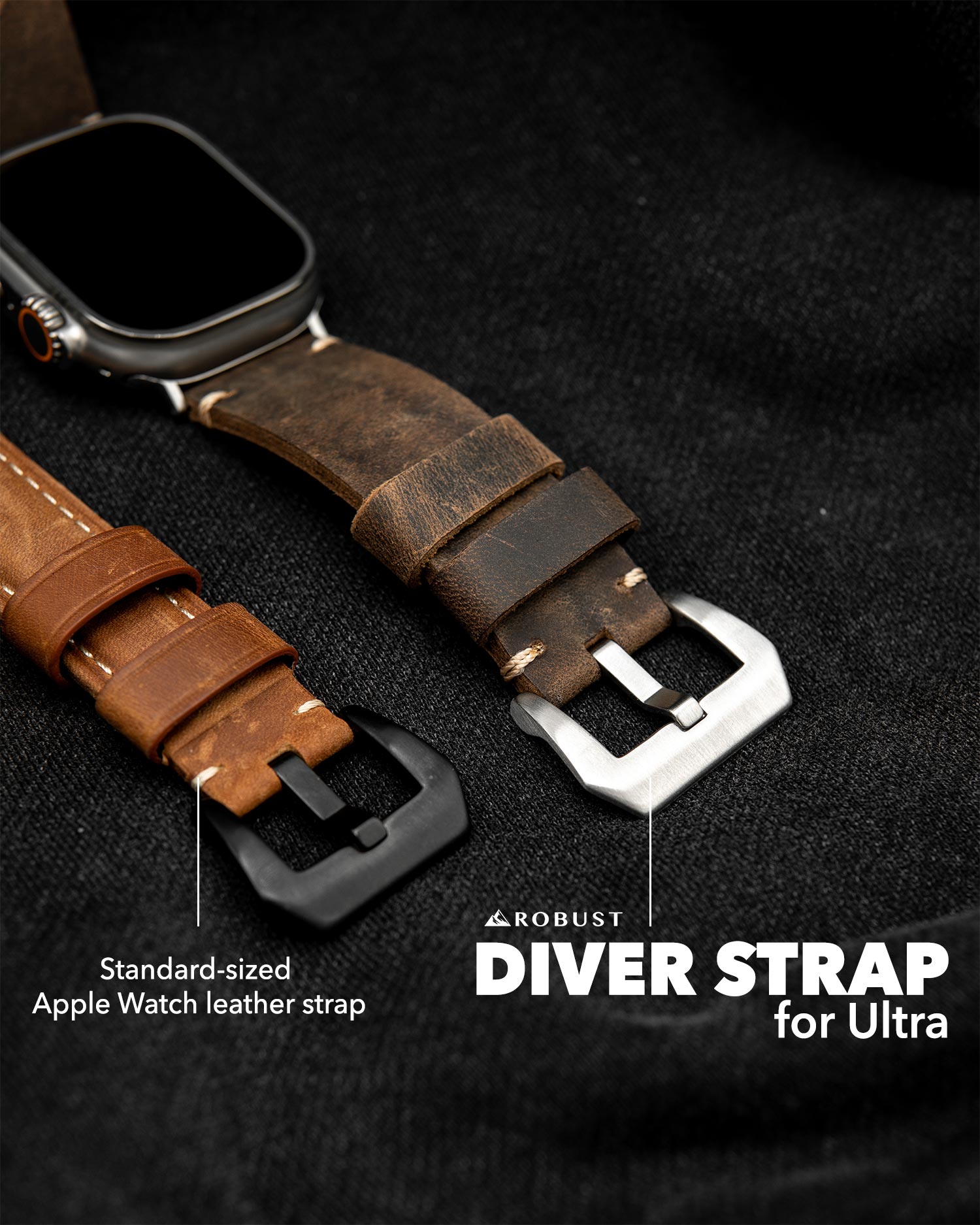 Titanium Band T01 + Diver Leather Strap BUNDLE